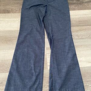 Wide-Leg Dark Blue Pants